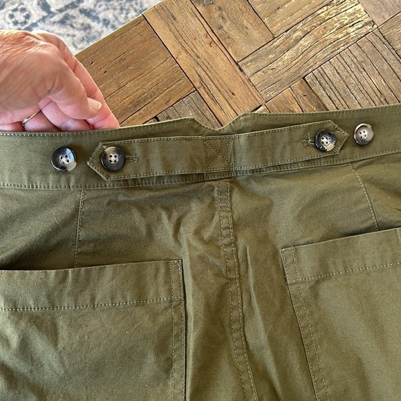 Madewell Greenwich Relaxed Olive Green Pants - Picture 9 of 10